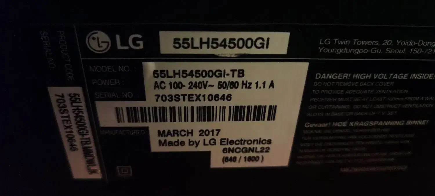 تلویزیون LG مدل 55|تلویزیون و پروژکتور|مشهد, امیر|دیوار