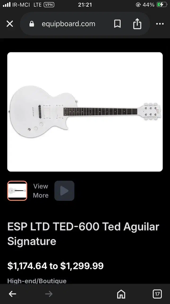 ESP LTD TED600|گیتار، بیس، امپلیفایر|تهران, شهران شمالی|دیوار