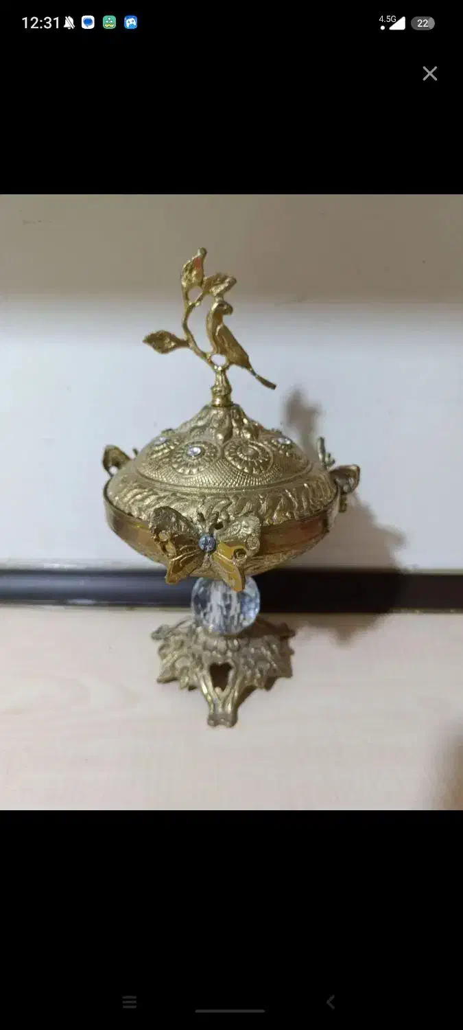 لوستر برنزی کاملا سالم|لوستر و چراغ آویز|تبریز, |دیوار