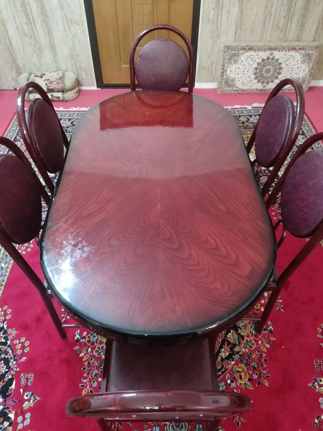 میز غذاخوری ۶ نفره|میز و صندلی غذاخوری|خرم‌آباد, |دیوار