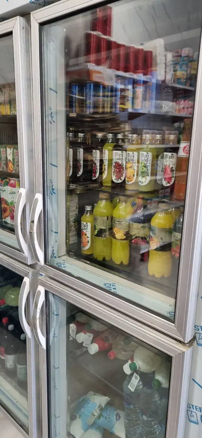 ۲عدد یخچال دوطرف نما مغازه ای|فروشگاه و مغازه|آبسرد, |دیوار