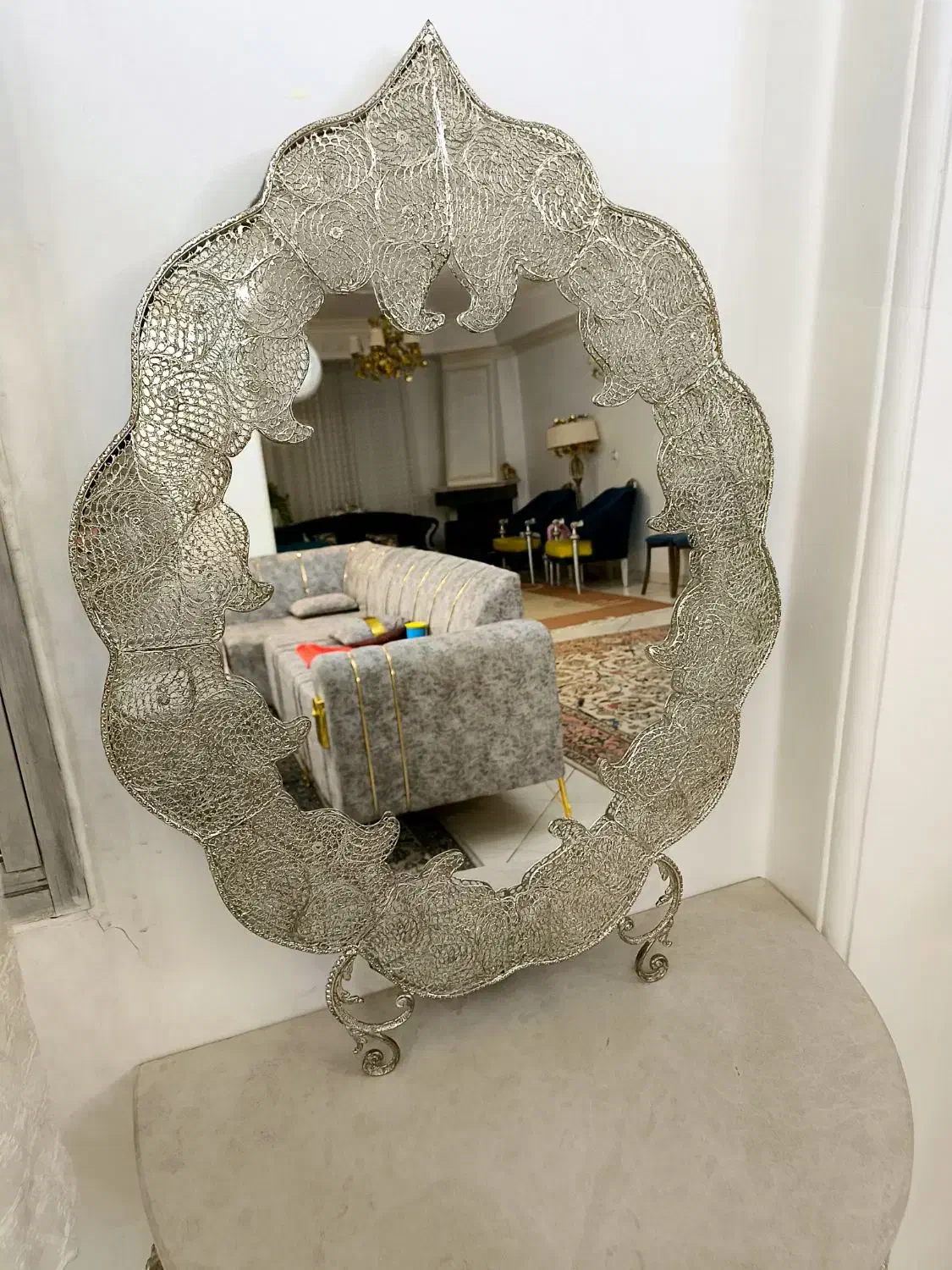 آینه شمعدان و کنسول ملیله|بوفه، ویترین، کنسول|تهران, پرواز|دیوار