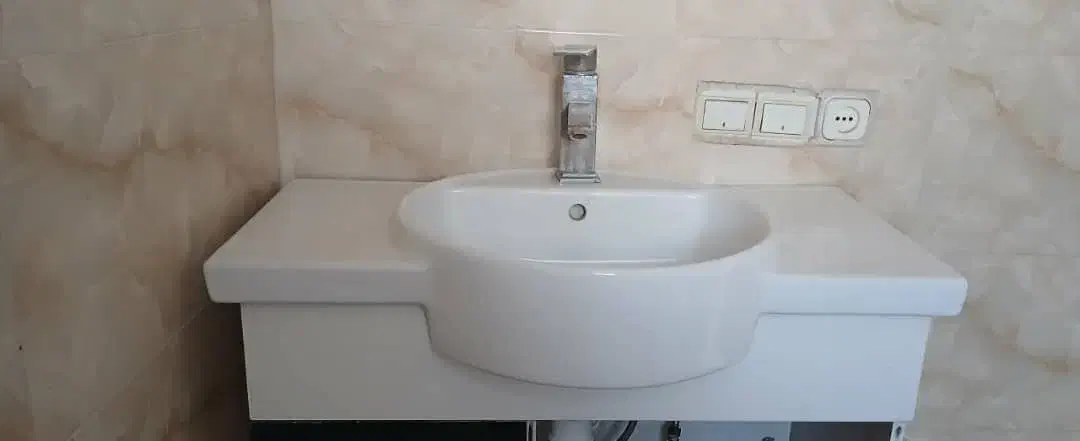 روشویی با پایه جنس چینی|لوازم سرویس بهداشتی|تهران, چوب تراش|دیوار