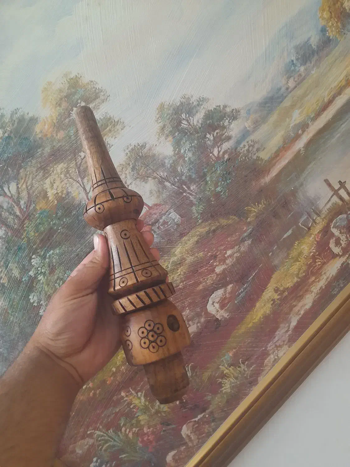 تنه گردو قلیان نو طرح دار سنتی  سایز ۳۰|کلکسیون و سرگرمی|شاهرود, |دیوار