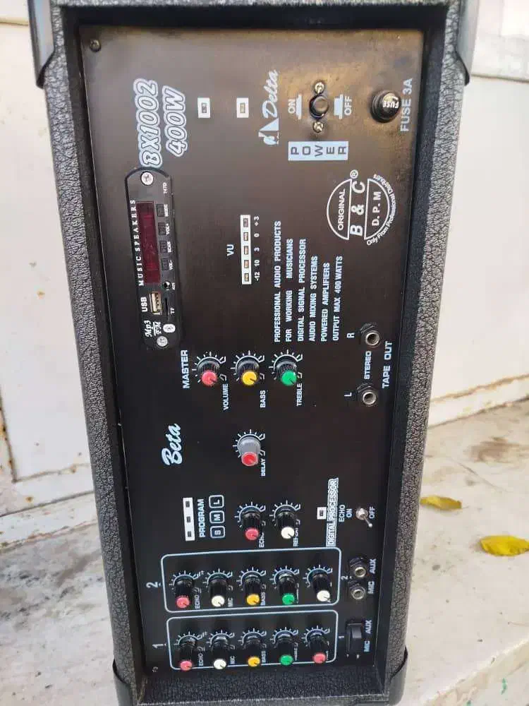 فروش آمپیلی و اکو ۲۰۰واتی دوبل در حد نو|صوتی و تصویری|قزوین, |دیوار