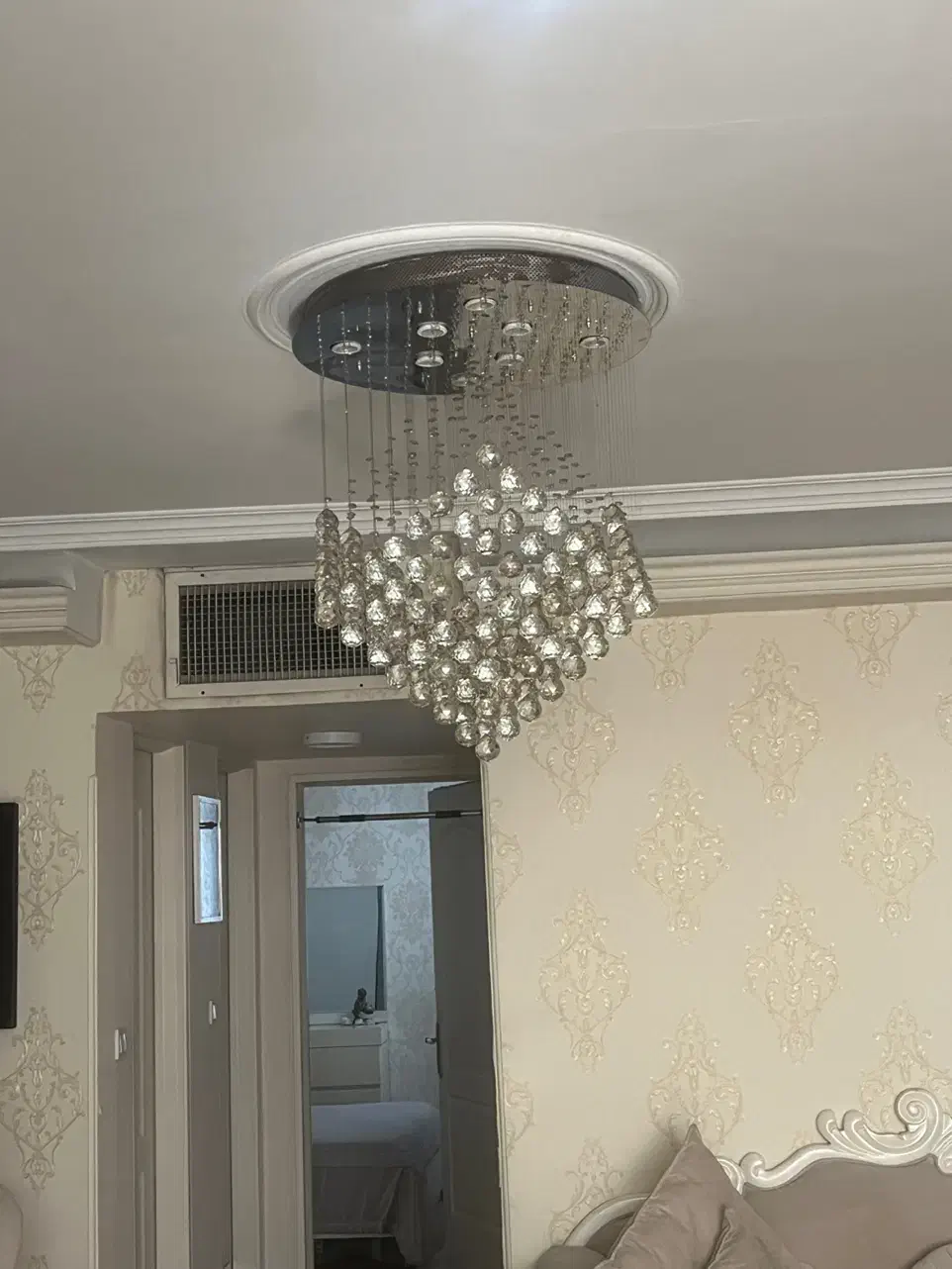 لوستر سقفی ریسه ای مکعب|لوستر و چراغ آویز|تهران, افسریه جنوبی|دیوار