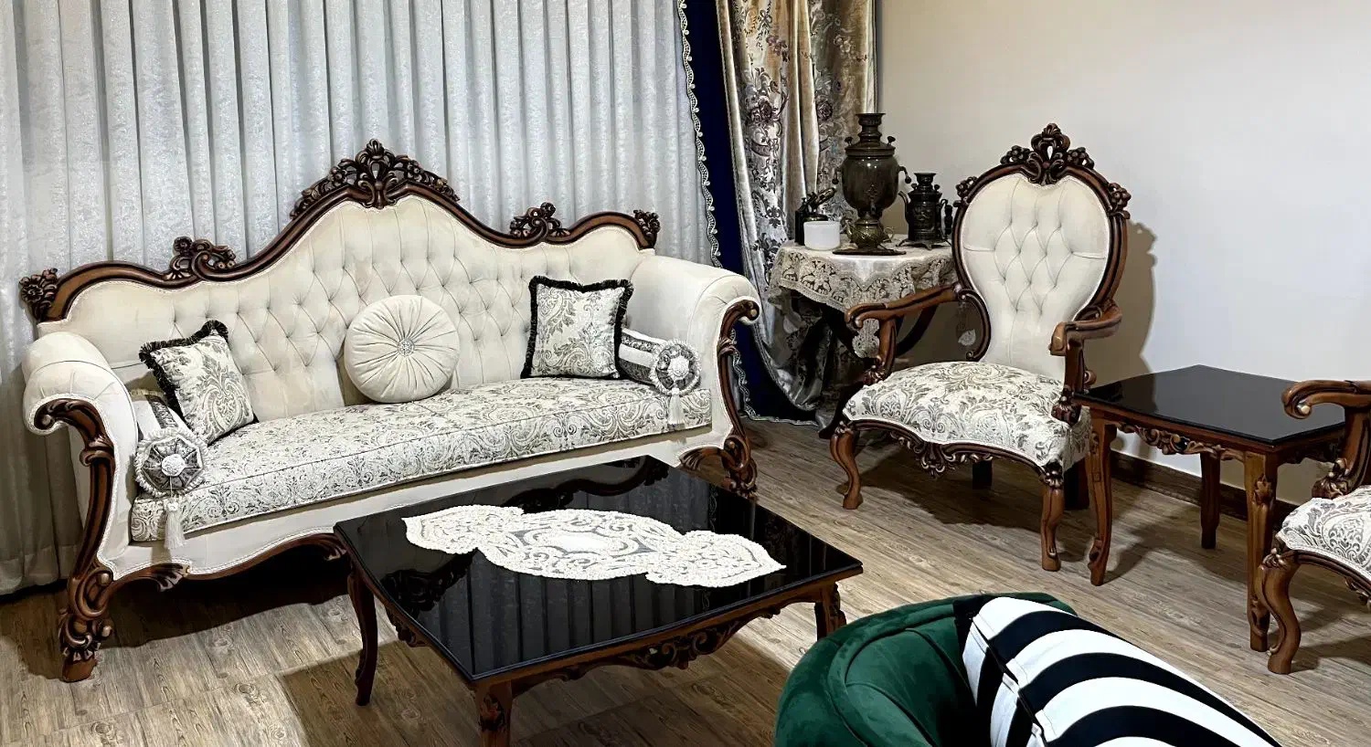 مبل استیل ۷ نفره|مبلمان خانگی و میز عسلی|چهاردانگه (تهران), |دیوار