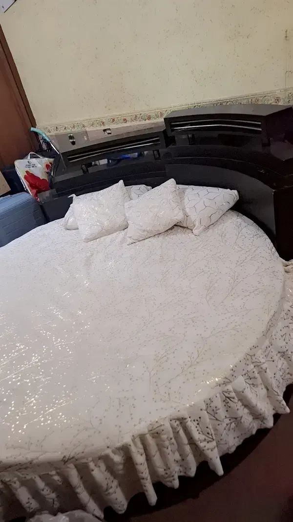 تخت خواب گرد|تخت و سرویس خواب|حمیدیه, |دیوار