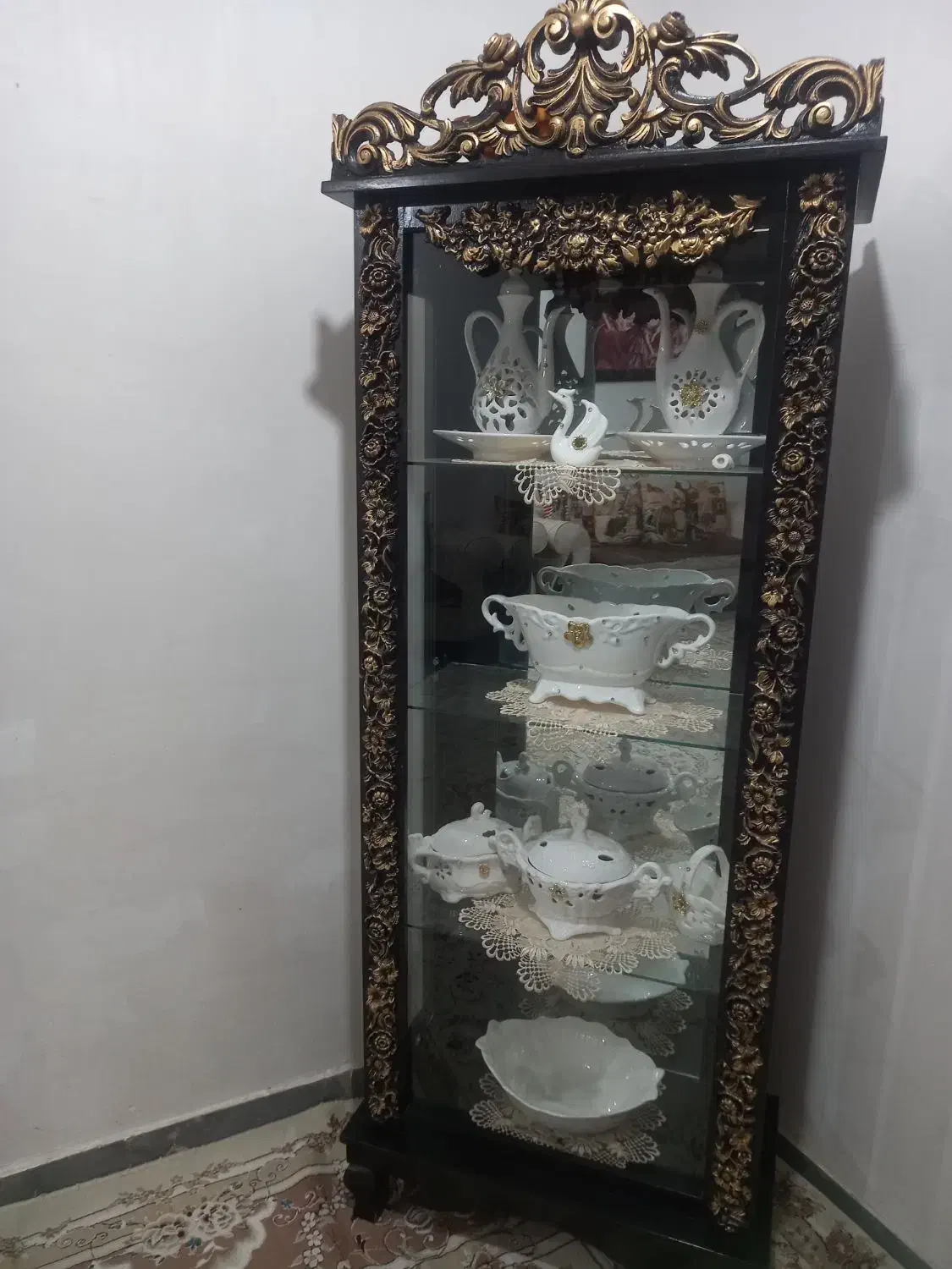 بوفه وساعت ایستاده|بوفه، ویترین، کنسول|اهواز, شهرک برق|دیوار