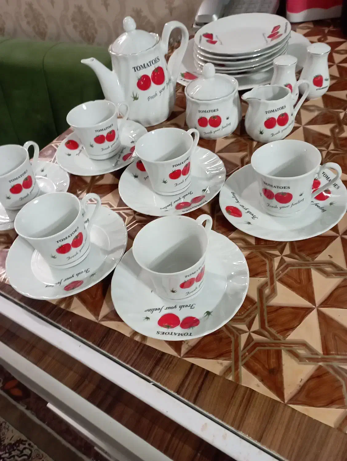 سرویس چای خوری ومیوه خوری و فلاکس چای|ظروف سرو و پذیرایی|شاهینشهر, فیض|دیوار