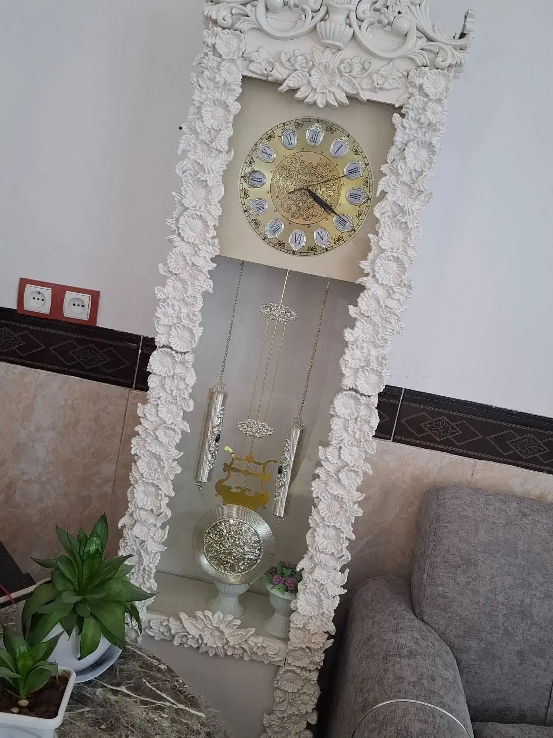 آینه و ساعت|بوفه، ویترین، کنسول|ثلاث باباجانی, |دیوار