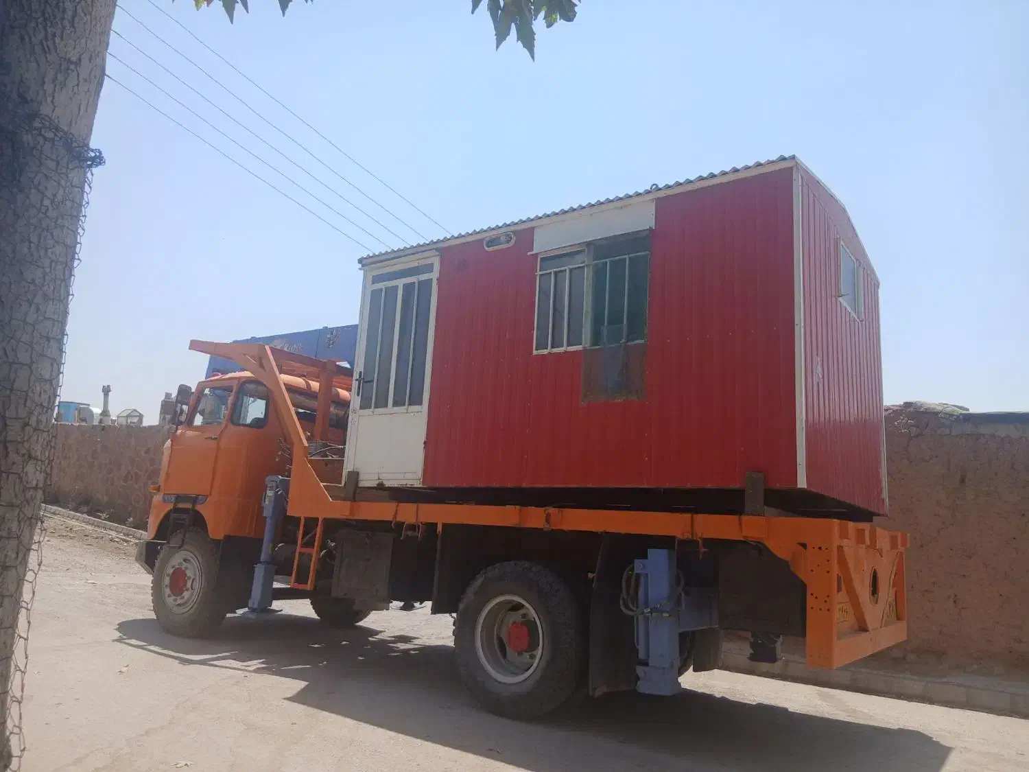 جرثقیل سه تن دکل بلند|خدمات حمل و نقل|نیشابور, مازول|دیوار