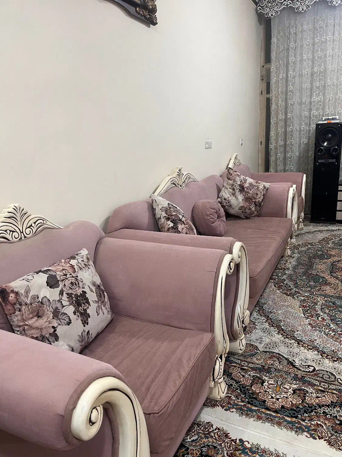 مبل هفت نفره  و بوفه در حد نو|مبلمان خانگی و میز عسلی|پیشوا, |دیوار