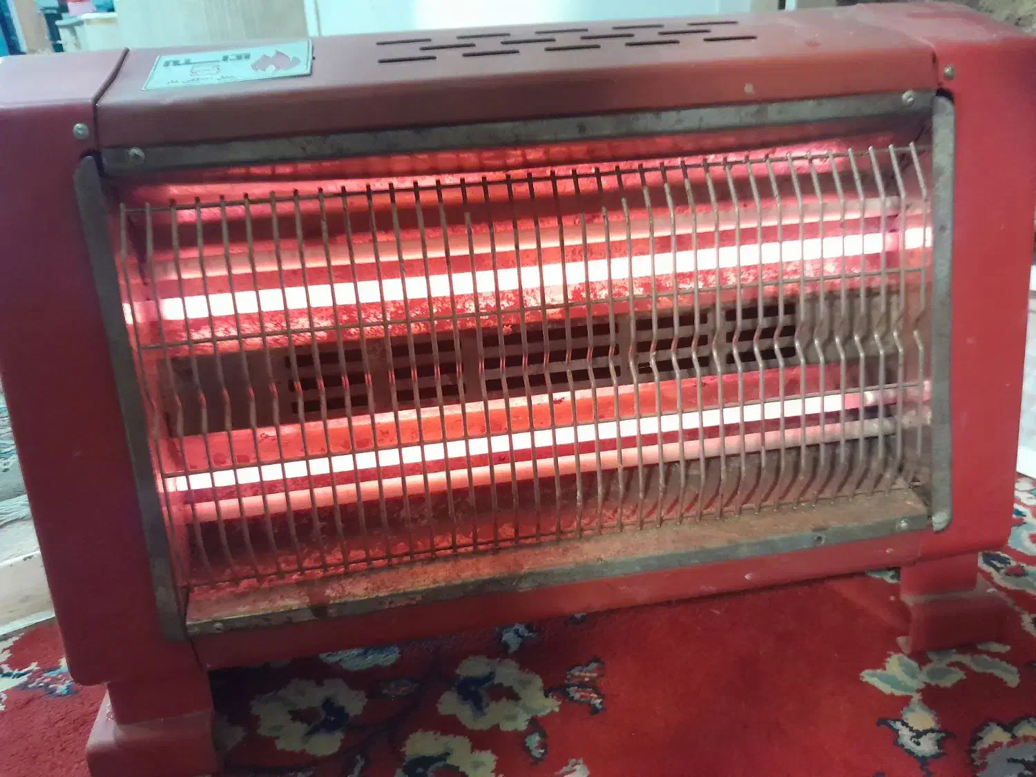 هیتر برقی فن دار دقیق مث پنکه زمینی کار میکنه|بخاری، هیتر، شومینه|اندیمشک, |دیوار