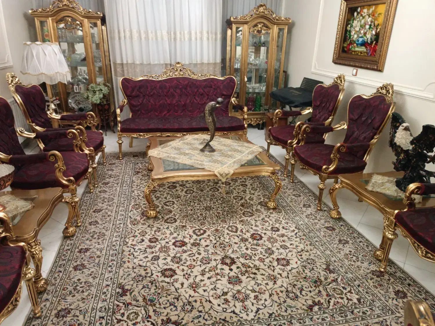 مبل سلطنتی با نهار خوری|مبلمان خانگی و میز عسلی|تهران, تهرانپارس جنوبی|دیوار