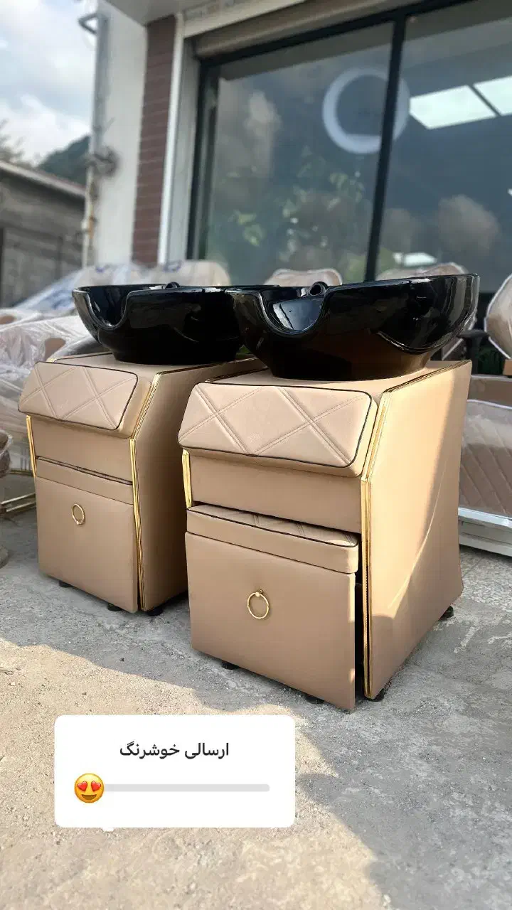 صندلی پدالی صندلی آرایشگاه سرشورپاف میز ناخن ترولی|آرایشگاه و سالن‌های زیبایی|لاهیجان, لیالستان|دیوار