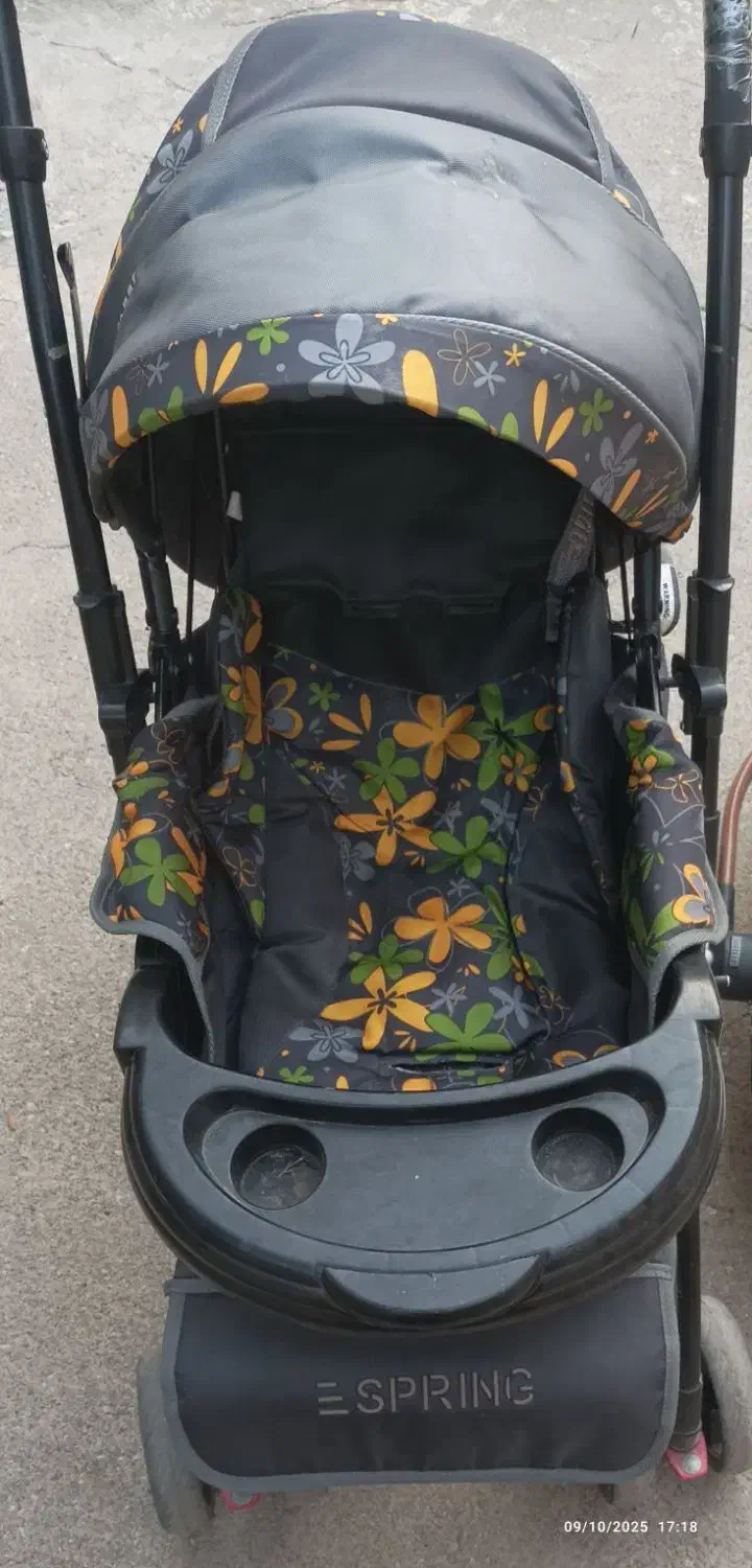 کالسکه با پارچه ومارک خارجی در حد نو|کالسکه و لوازم جانبی|قزوین, |دیوار