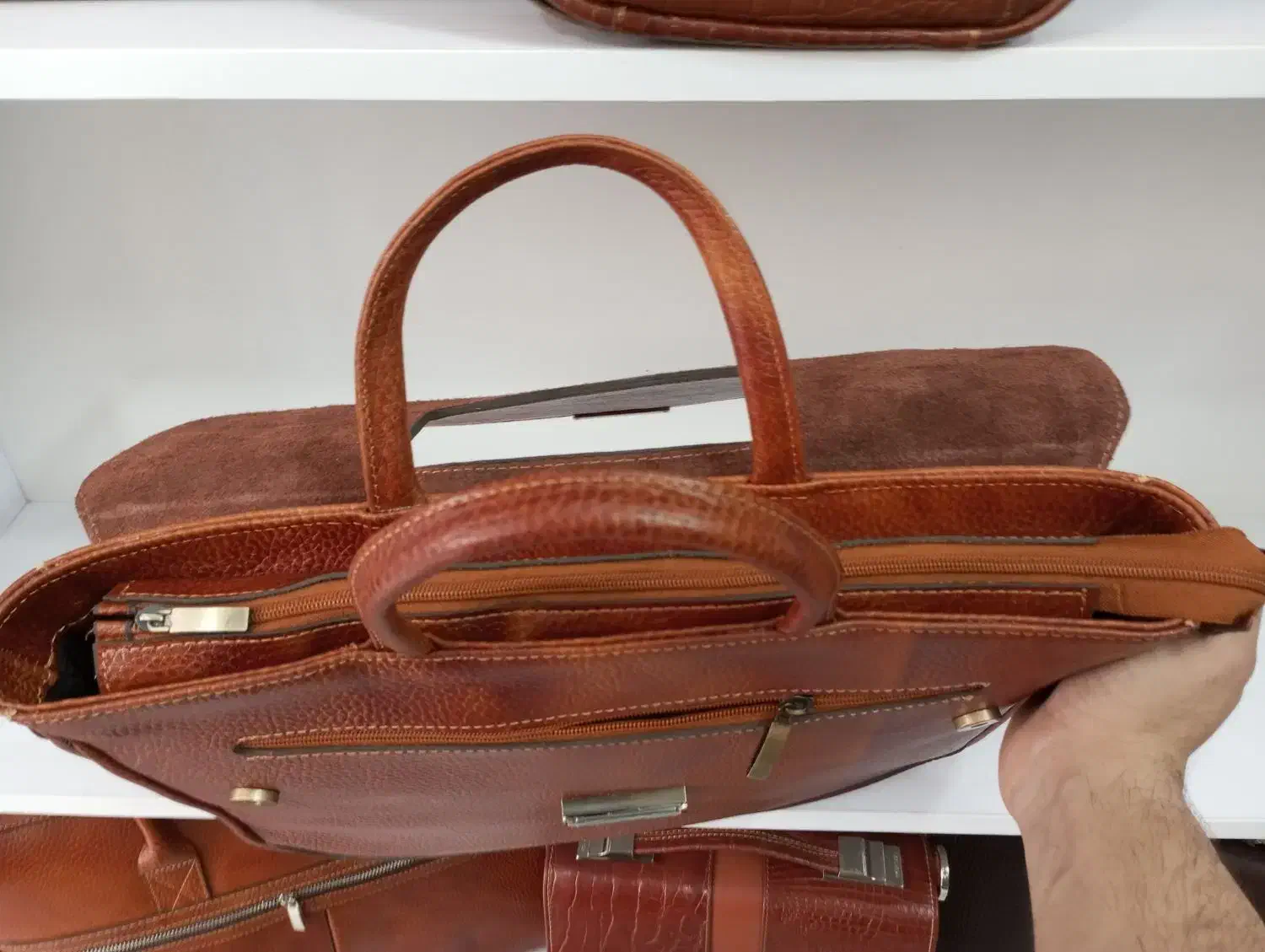 کیف اداری چرم طبیعی زانکو چرم کد ۱۰۷|کیف، کفش، کمربند|ری, شهید بهشتی|دیوار