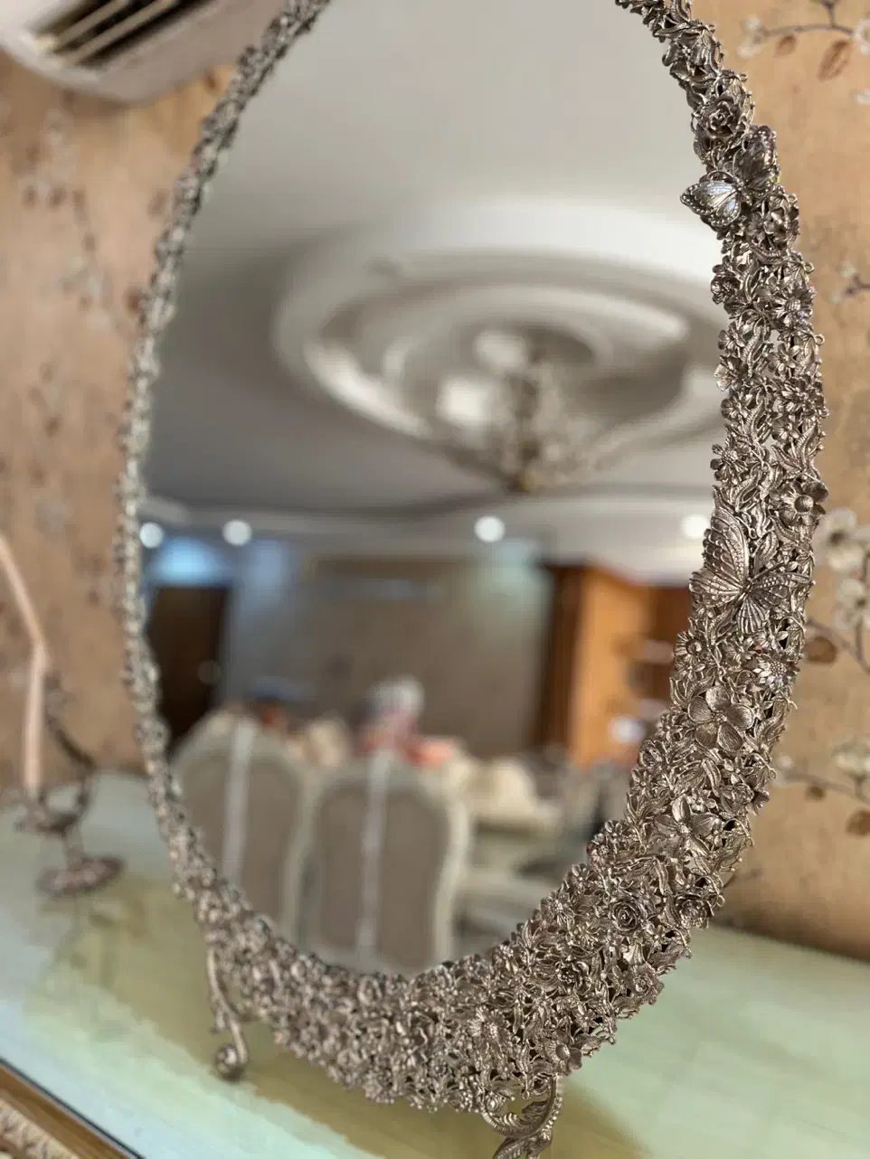 آیینه شعمدان آب نقره|آینه|مشهد, شهید فرامرز عباسی|دیوار