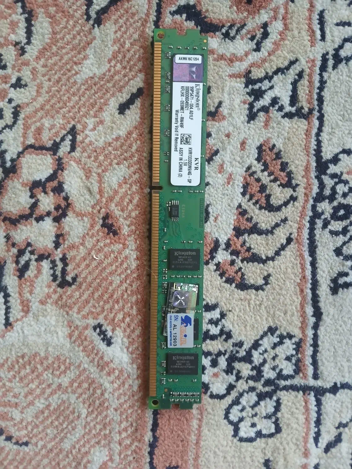 ram 4g ddr3 kingston رم ۴گیگ کینگ استون|قطعات و لوازم جانبی رایانه|تهران, امام زاده عبدالله|دیوار