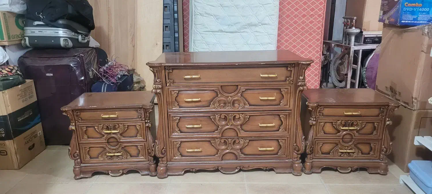 سرویس خواب چوب راش|تخت و سرویس خواب|قم, باغ شریفی|دیوار