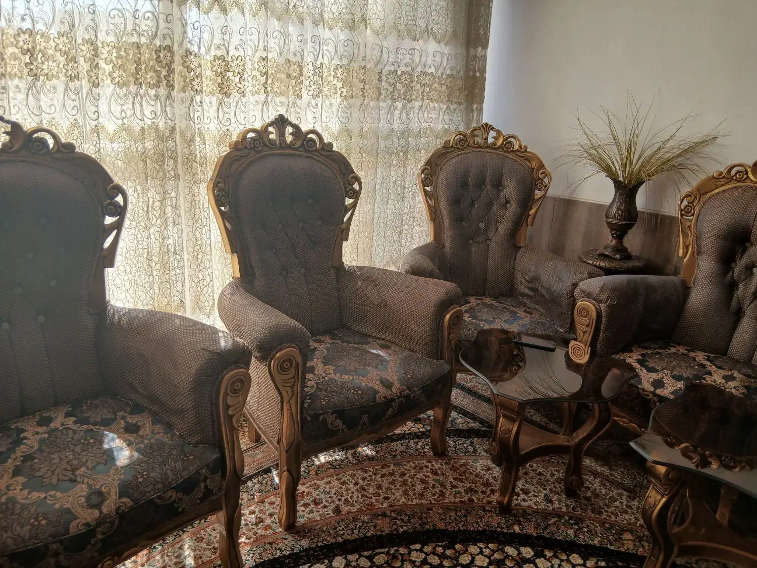 مبل سلطنتی عالی|مبلمان خانگی و میز عسلی|لنجان, |دیوار