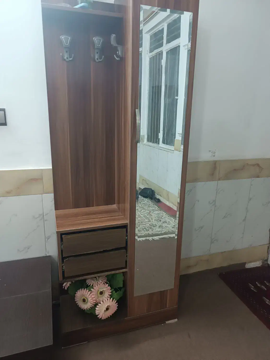 جاکفشی آینه دار|جاکفشی، کمد، دراور|سبزوار, پاسداران|دیوار