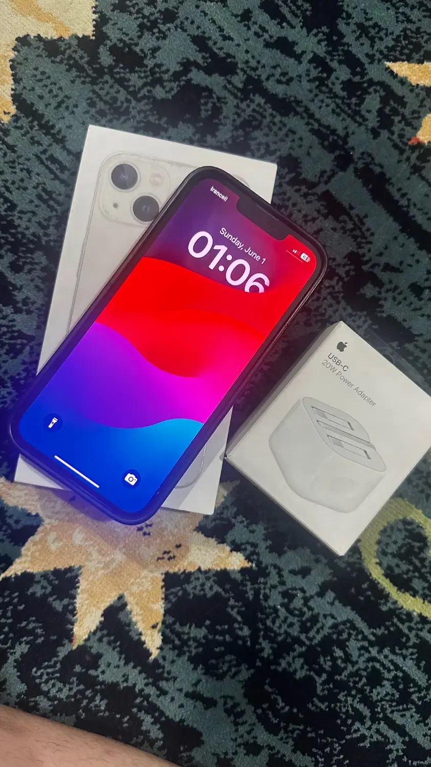 ایفون 13 نرمال سفید 128|موبایل|اهواز, کوروش|دیوار