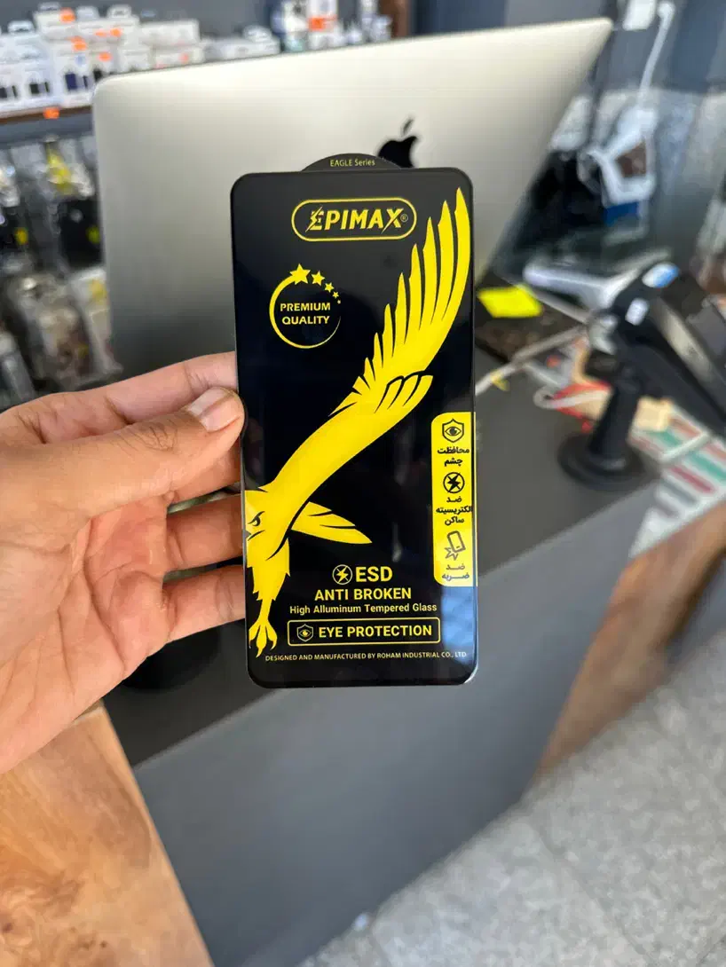 گلس شیشه ای انتی استاتیک‌ ضخیم|لوازم جانبی موبایل و تبلت|بیرجند, |دیوار