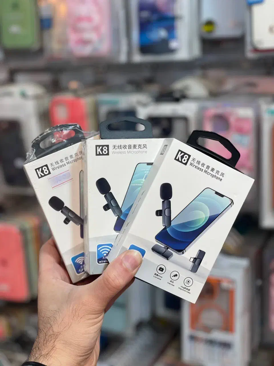 میکروفون بیسیم درجه یک اندروید و ایفون|لوازم جانبی موبایل و تبلت|رشت, چمارسرا|دیوار