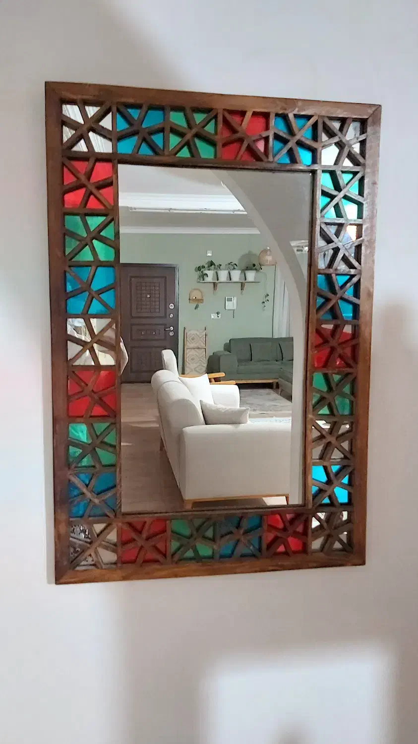 آینه سنتی سالم و زیبا|آینه|ساری, |دیوار