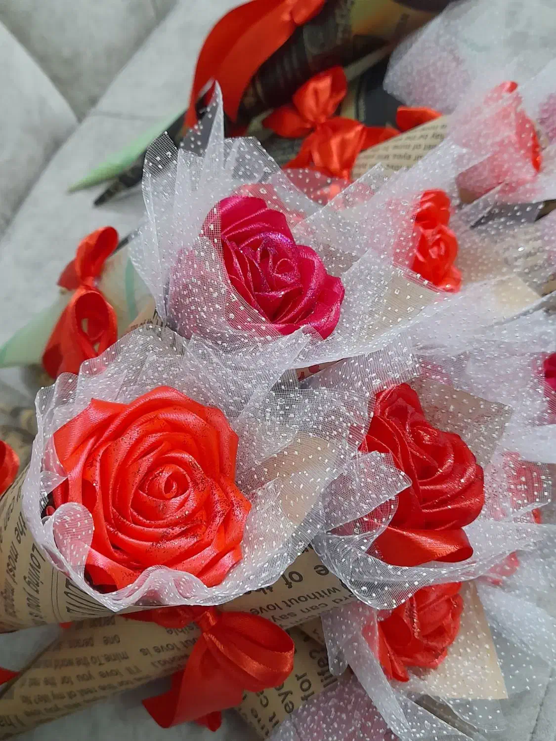 فروش گل روبانی شاین دار|گل مصنوعی|محمدیه-قزوین, |دیوار