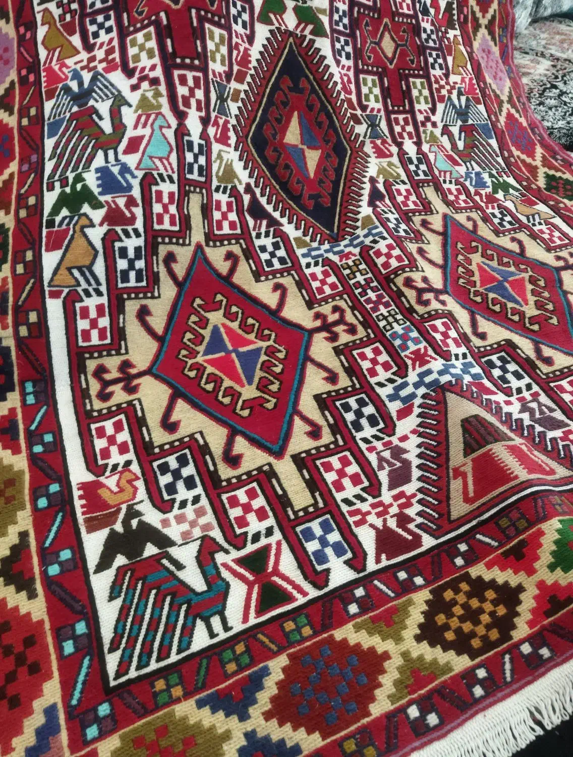 ورنی ابریشم|گلیم، جاجیم، گبه|آبش احمد, |دیوار