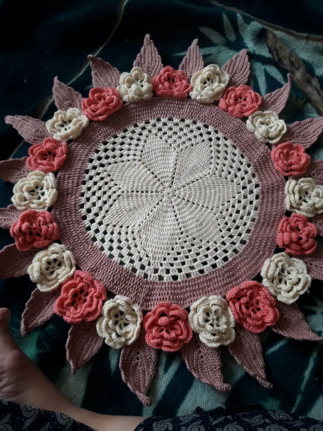 رومیزی بافتنی|پرده، رانر، رومیزی|اصفهان, دستگرده|دیوار