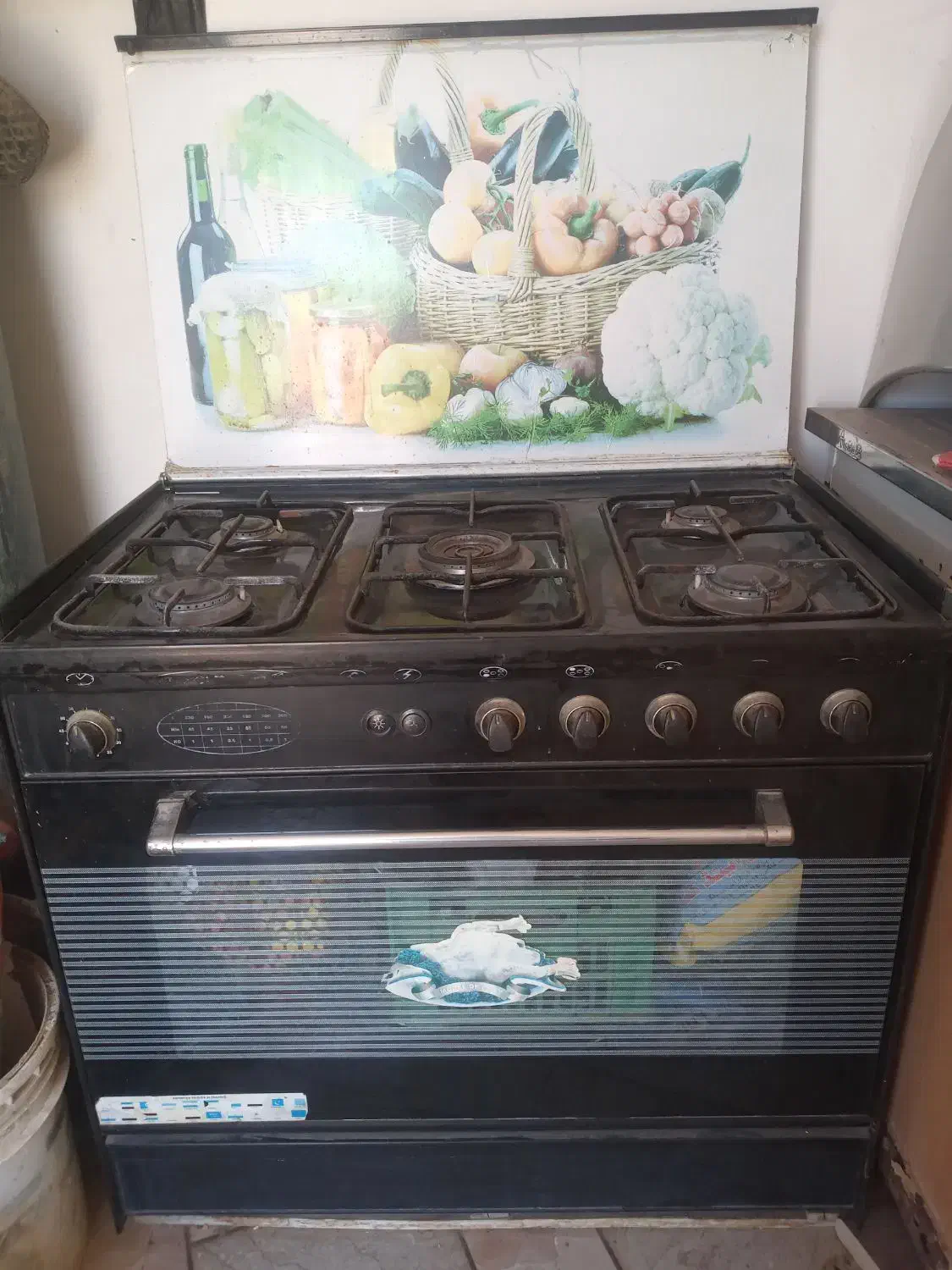 گاز پنج شعله طرح فر|اجاق گاز و لوازم برقی پخت‌وپز|مرودشت, شهرک مهدیه|دیوار