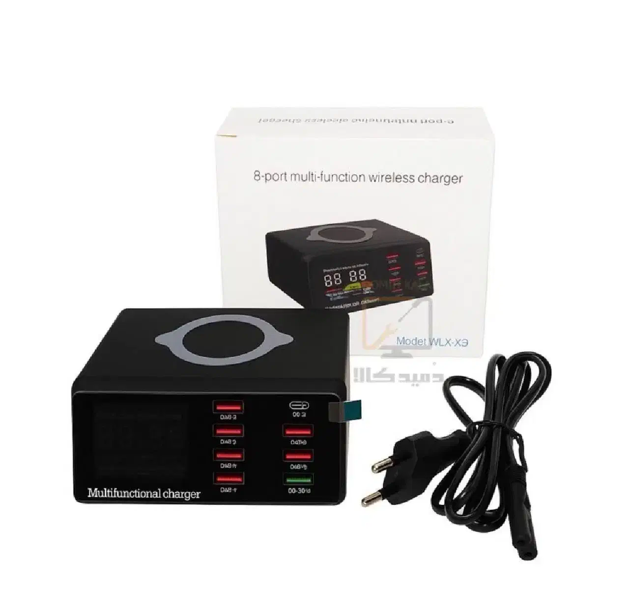 هاب مولتی شارژر وایرلس مدل WLX-X9 با ۸ پورت|لوازم جانبی موبایل و تبلت|اسلام‌شهر, زرافشان|دیوار