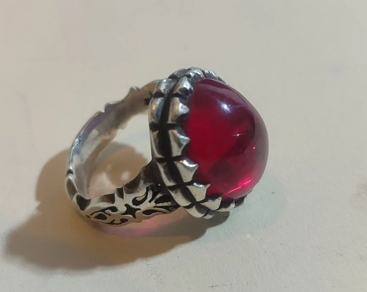 انگشتر نقره یاقوت اصل افغان|بدلیجات|کرمان, |دیوار