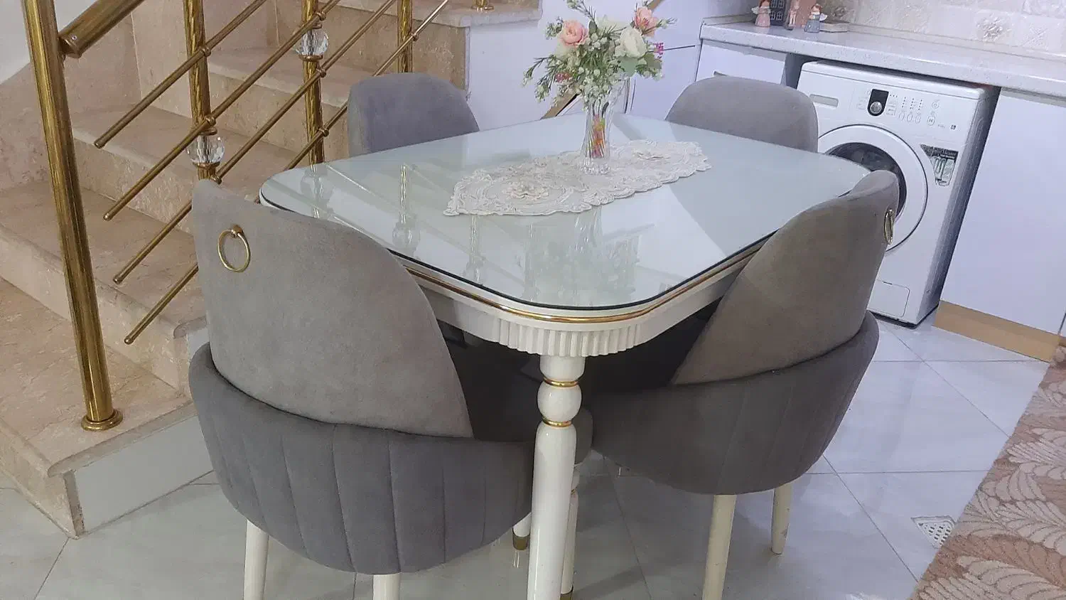 میزغذاخوری ۴نفره|میز و صندلی غذاخوری|قرچک, زیبا شهر|دیوار