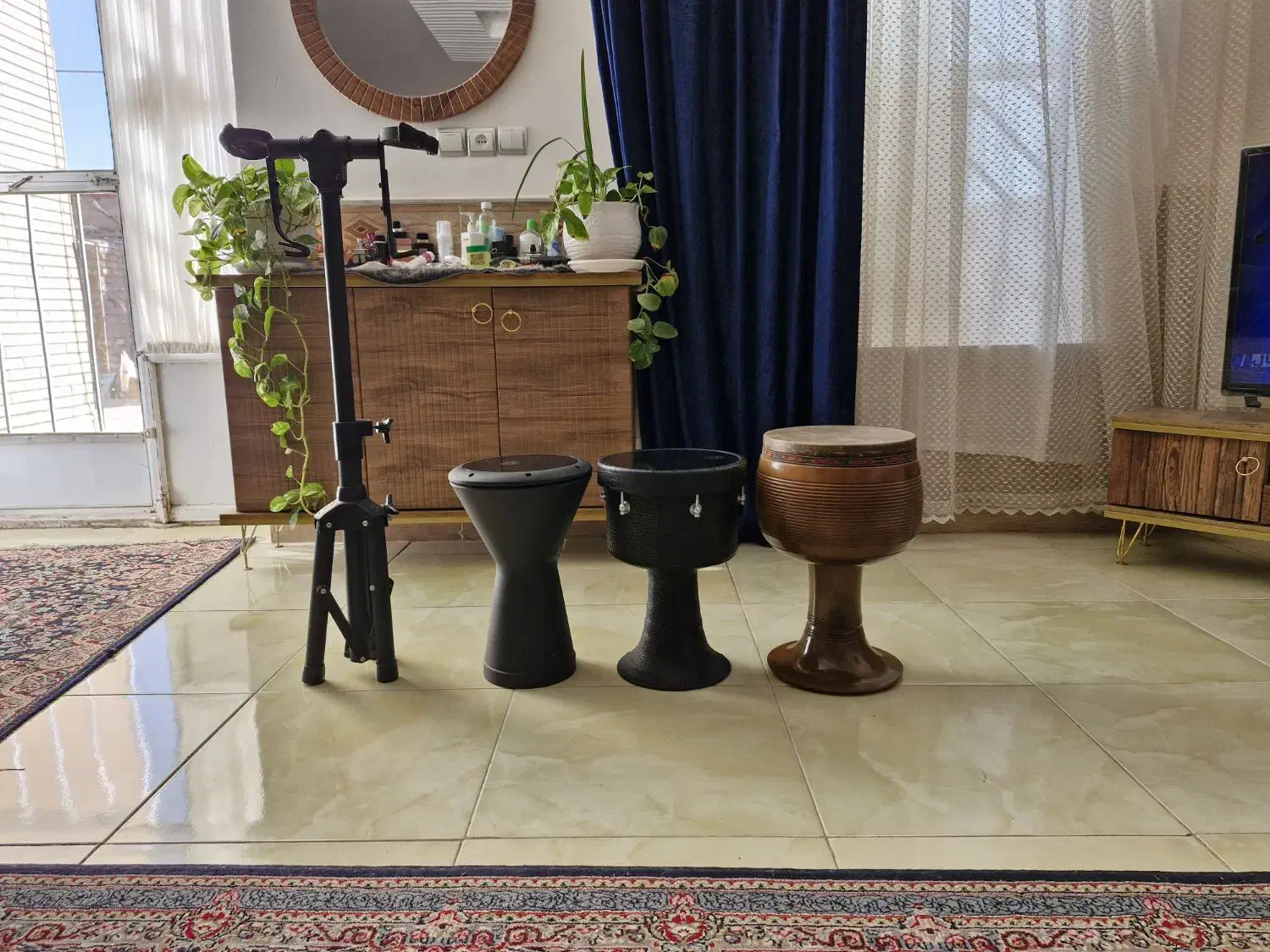 یک تنبک و دوتا ساز بندری زیر قیمت|سازهای سنتی|رفسنجان, |دیوار