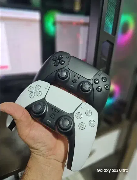 دو دسته سفید و مشکی ps5|کنسول، بازی ویدئویی و آنلاین|رشت, بازار|دیوار