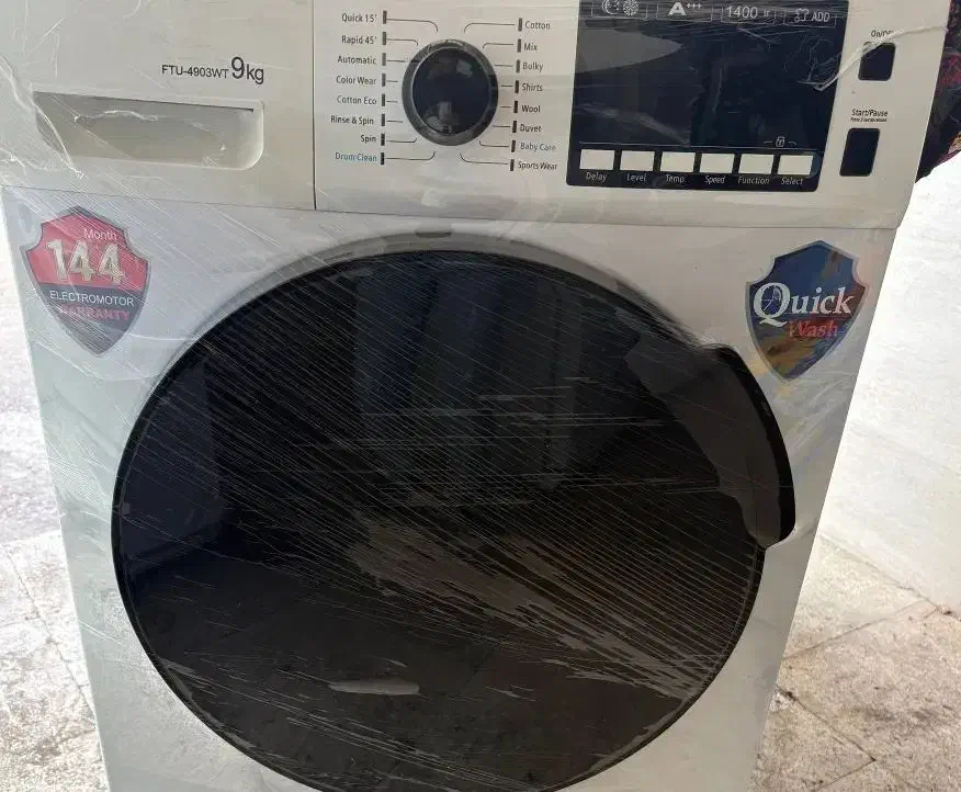 ماشین لباسشویی‌۹کلیویی ‌سالم|ماشین لباسشویی و خشک‌کن لباس|لاهیجان, انقلاب|دیوار