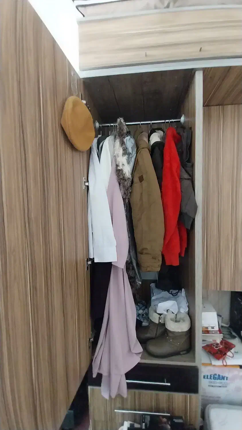 کمد دیواری همراه تخت ۲نفره تاشو|تخت و سرویس خواب|زنجان, |دیوار