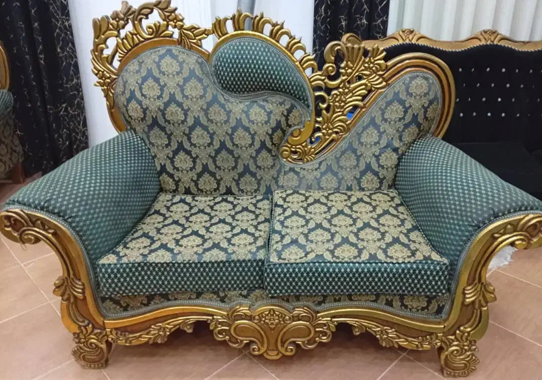 مبل ۷ نفر سلطنتی زیبا و راحت|مبلمان خانگی و میز عسلی|رشت, پسیخان|دیوار