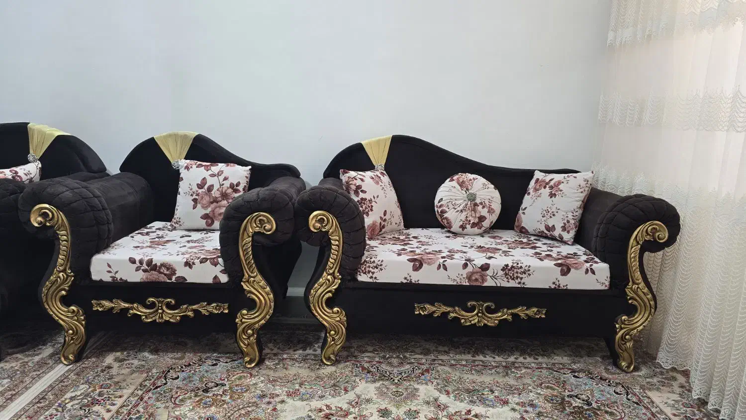 مبل راحتی ۷ نفره سالم و درحد نو|مبلمان خانگی و میز عسلی|محمدیه-قزوین, |دیوار