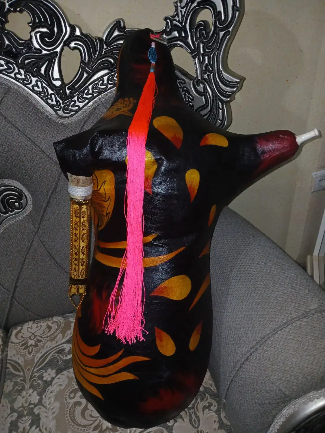 نی انبان پوست استاد ادریسپور،دسته استاد بیاتی|سازهای بادی|برخوار, |دیوار