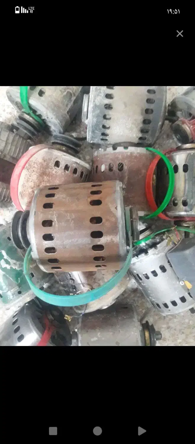 موتور کولر سوخته و ضایعات کارتن|کولر آبی|برخوار, |دیوار