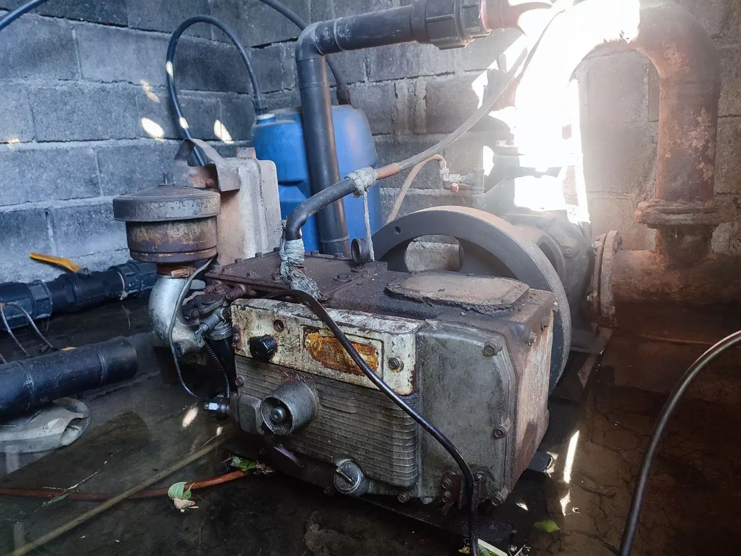 موتور تیلر ژاپن 14.5 دیزلی و پمپ حلزونی 4 اینچ|ابزارآلات|مشگین شهر, |دیوار