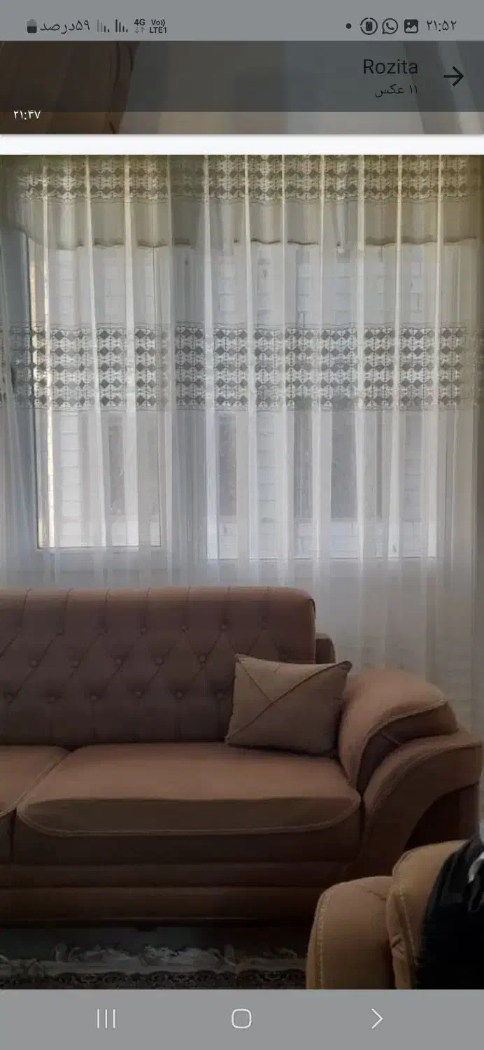 پرده سالنی و درب بالکن|پرده، رانر، رومیزی|بروجرد, |دیوار