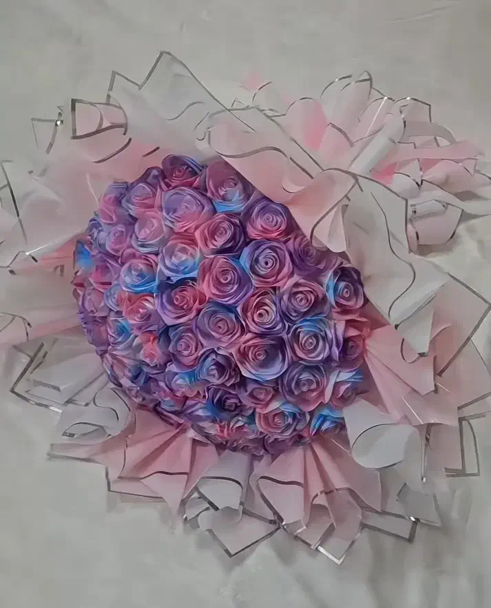 گل رز روبانی|گل مصنوعی|کازرون, |دیوار