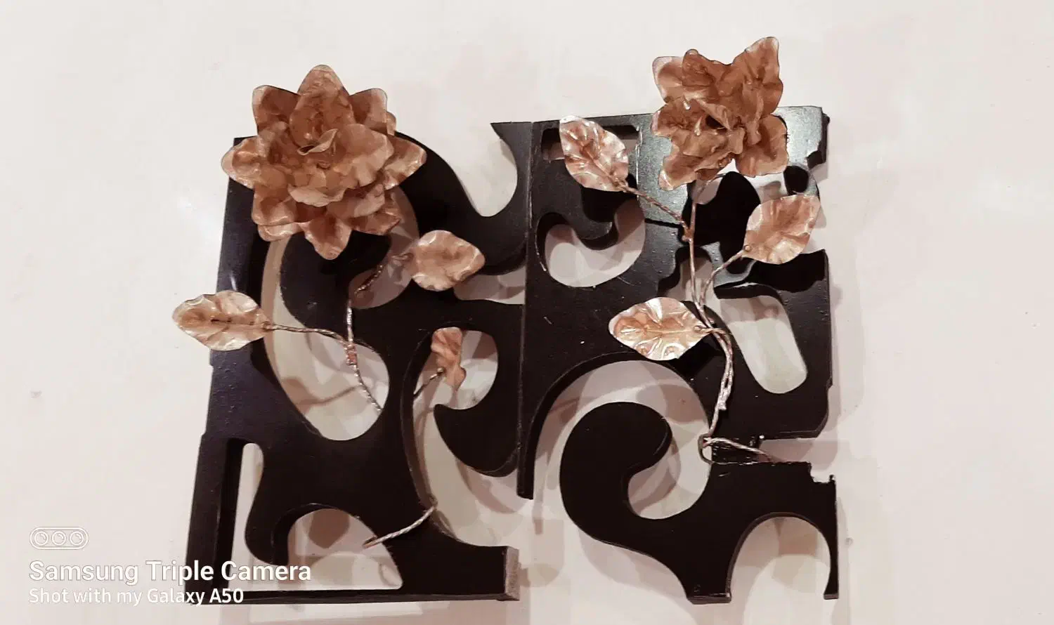 ملیله های تمام نقره عیار ۹۲۵ وزن هر دو گل ۲۷ گرم|جواهرات|اراک, |دیوار